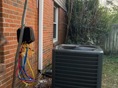 Residential AC Condenser Unit Installation